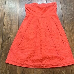 J Crew Strapless Coral Dress